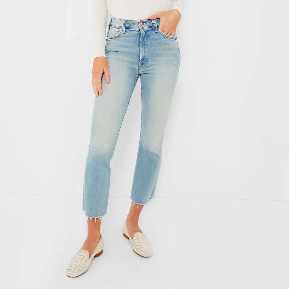Mother The Hustler Ankle Fray in Au Revoir Size: 29